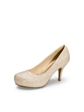 Tiffany Women's Low Stiletto Heel Platform Dress Pumps